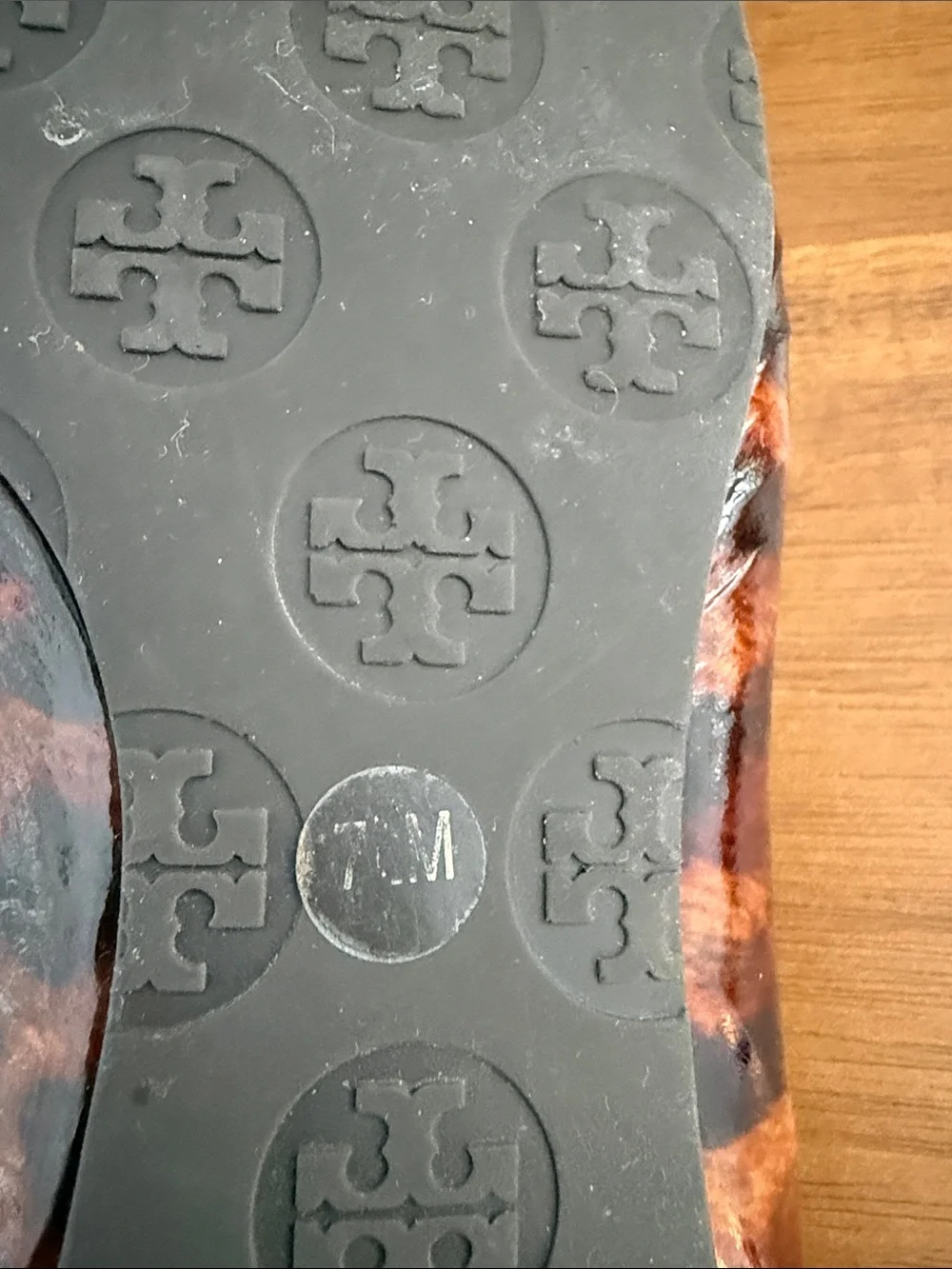 Tory Burch Tortoise Shell Reva Ballet Flat with Gold Logo